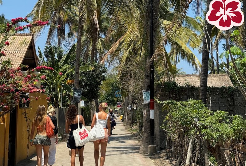 Gals Who Travel group exploring Gili T