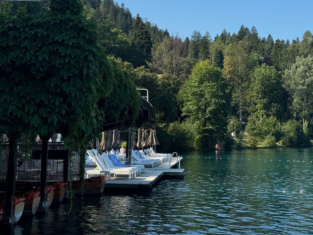 cycle & swim in lake bled